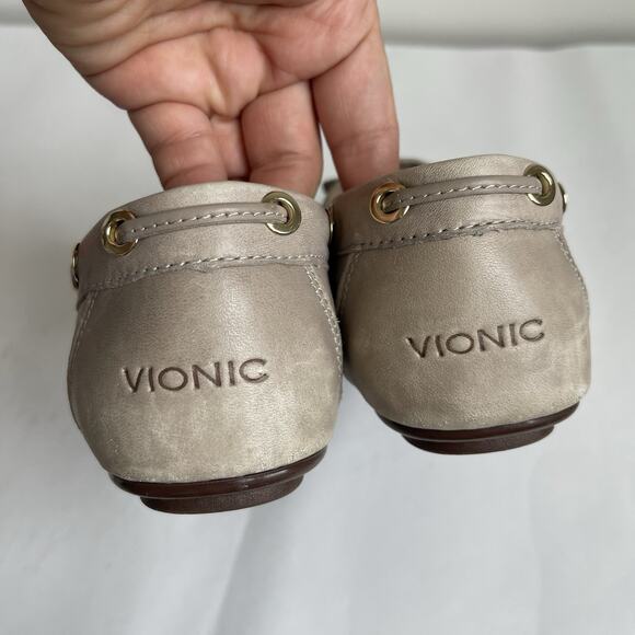 Vionic Virginia Driving Moc Leather Shoes Flats Loafers Women's Size 6 Gray0 - Picture 8 of 14